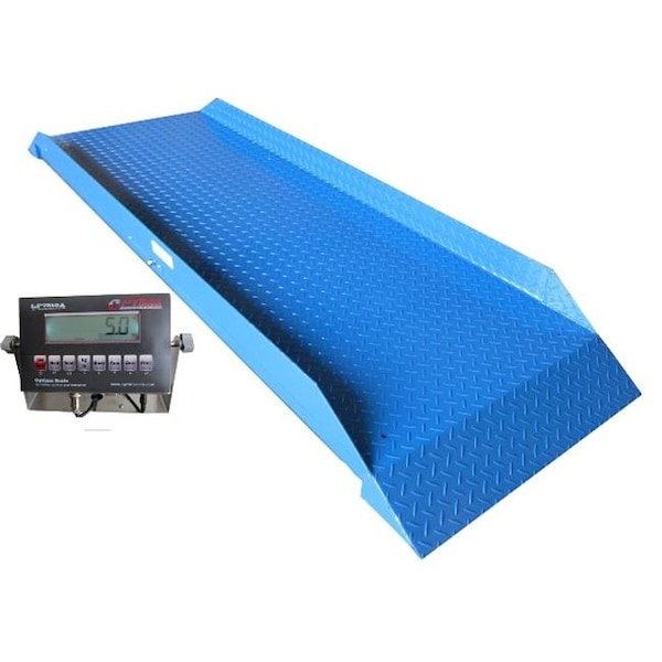 Optima Scales Optima Scales OP-929-8430 Large Platform Heavy duty Livestock Alleyway Scale - 5000 lbs x 1 lb. OP-929-8430 - main